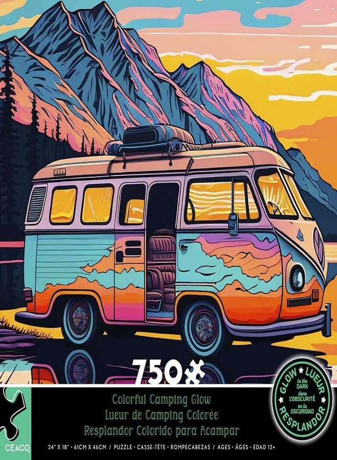 سيكو - لعبة تركيب الصور المضيئة في الظلام - ألوان زاهية للتخييم - 750 قطعة - Image 3